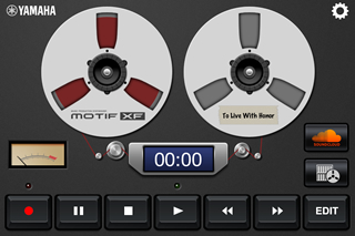 ヤマハ iOSアプリケーション『Cloud Audio Recorder for MOTIF XF』